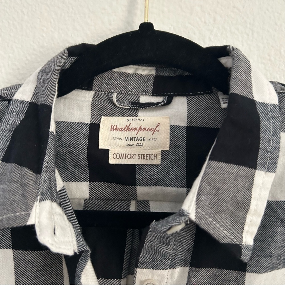 NWT Weatherproof Vintage Buffalo Black and White Flannel | Size S - Picture 4 of 7